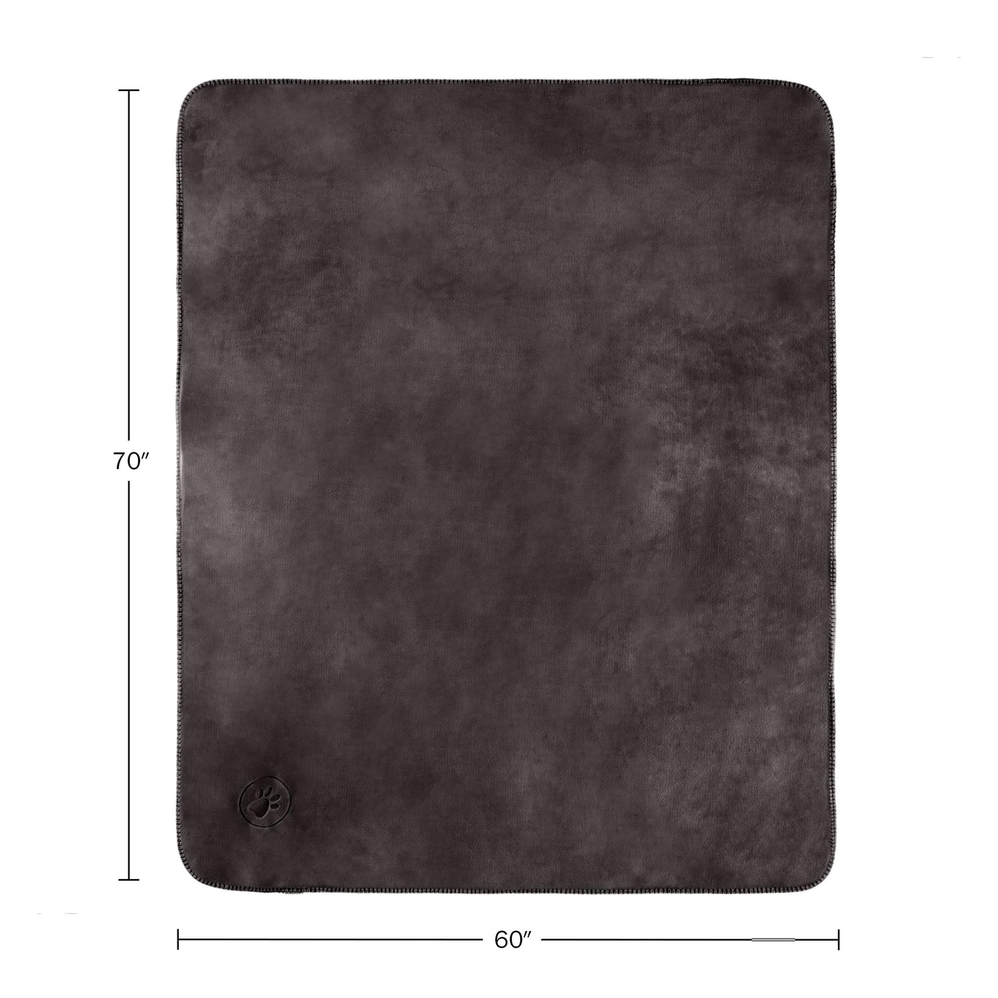 PETMAKER Dog Blanket - 60x70in Reversible Sherpa Blanket - Throw Blankets for Bed, Couch, or Car - Machine Washable Puppy Essentials (Charcoal)