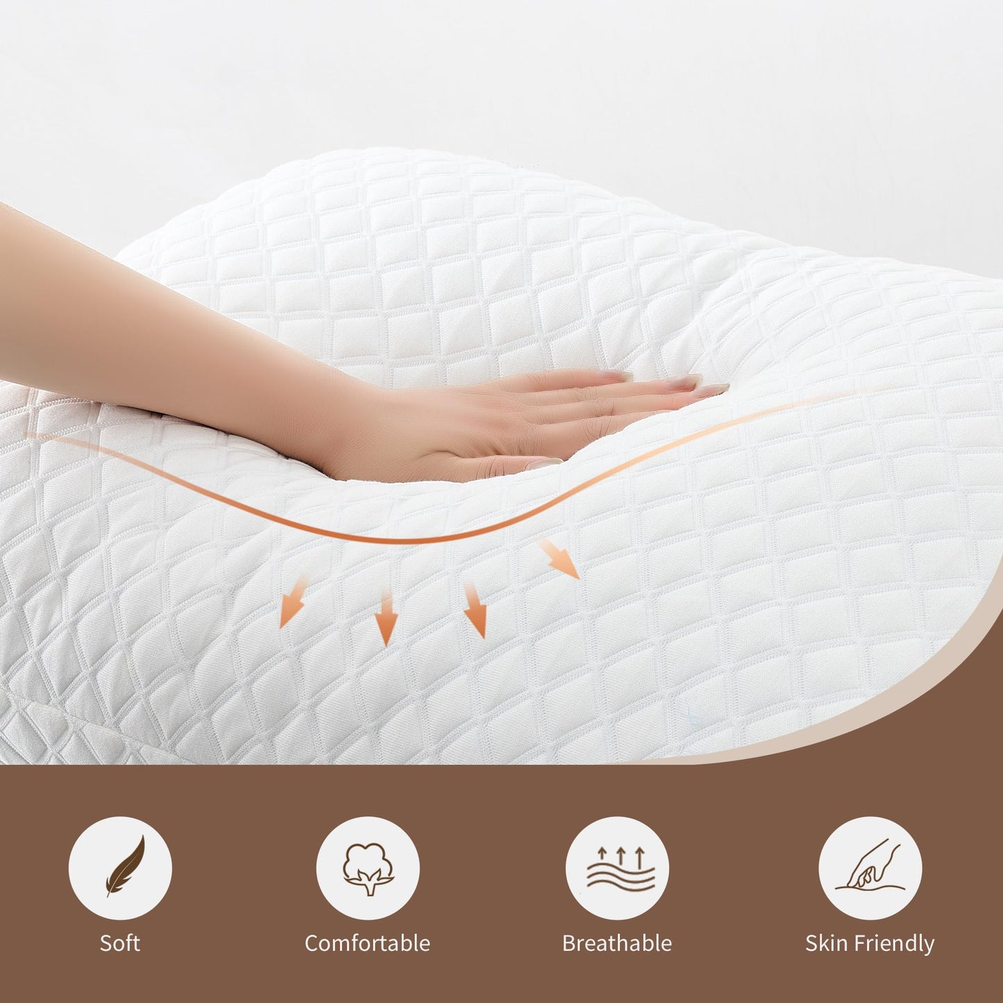 DAYLUCK Adjustable Bed Pillows Standard/Queen Size Set of 2 - Cooling Bed Pillows for Sleeping Shredded Memory Foam Pillows, Bedding for Side/Back/Stomach Sleepers (Washable Removable Cover)