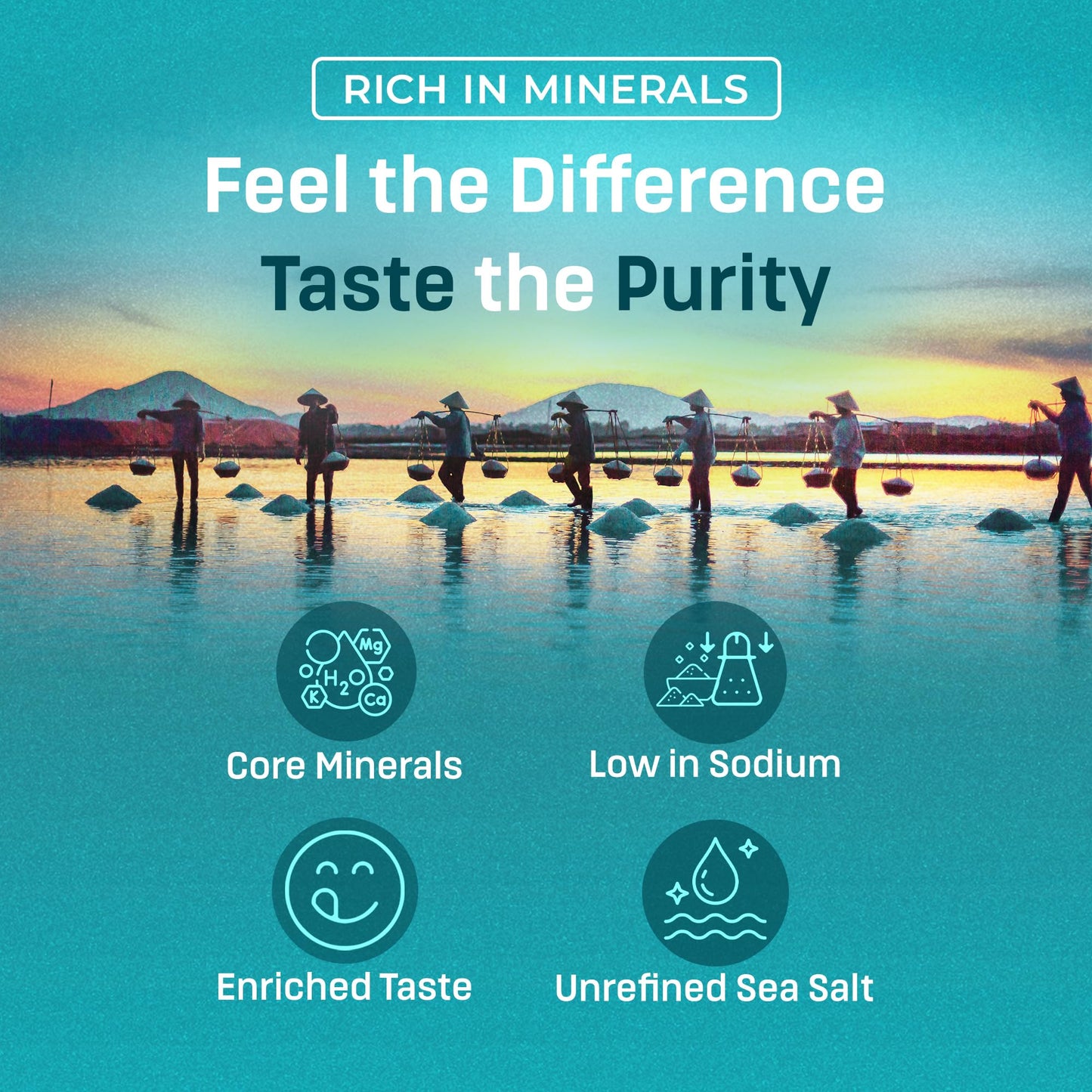 Birdee Baja Mineral Sea Salt – 35.2 oz, Abundant with Essential Minerals, Salt Fine Grind, Unrefined, Low Sodium, Solar-Dried, Hand-Harvested, Perfect for Refills and Bulk