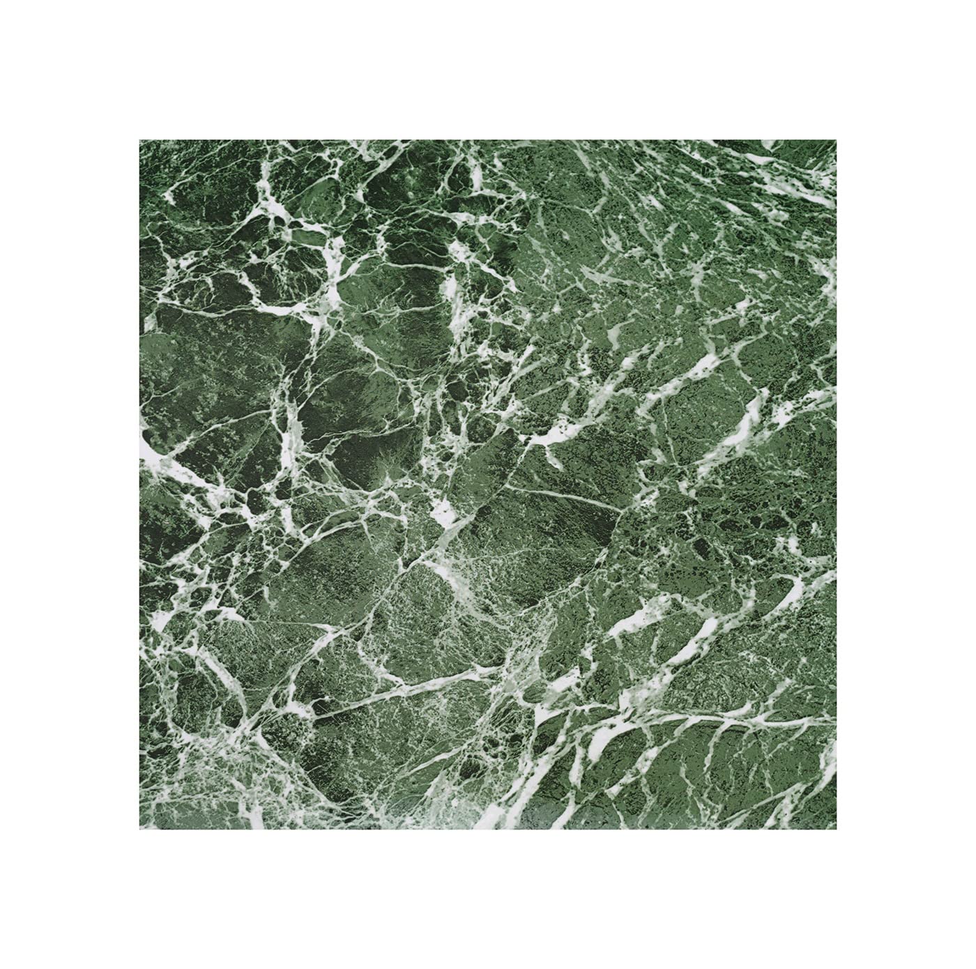 Nexus Self Adhesive Vinyl Floor Tiles, 20 Tiles - 12'' x 12'', Forest Marble Peel & Stick, DIY Flooring for Kitchen, Dining Room, Bedrooms Bathrooms by Achim Home Decor, Dark Green with White Vein