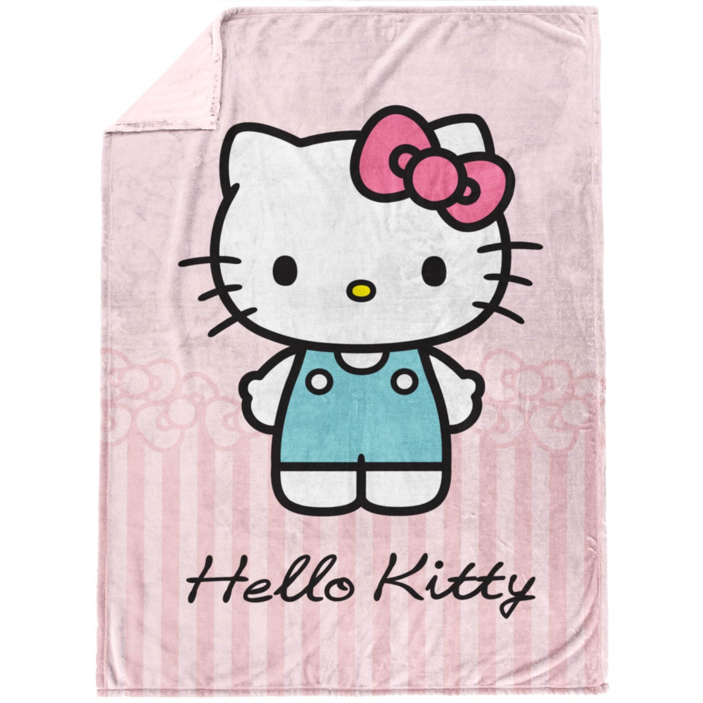 Jay Franco Plush Throw Blanket – Soft & Comfy 50x70 Inches Throw for Couch or Bed – Cozy Home Décor for Living Room & Bedroom, Pink - Hello Kitty