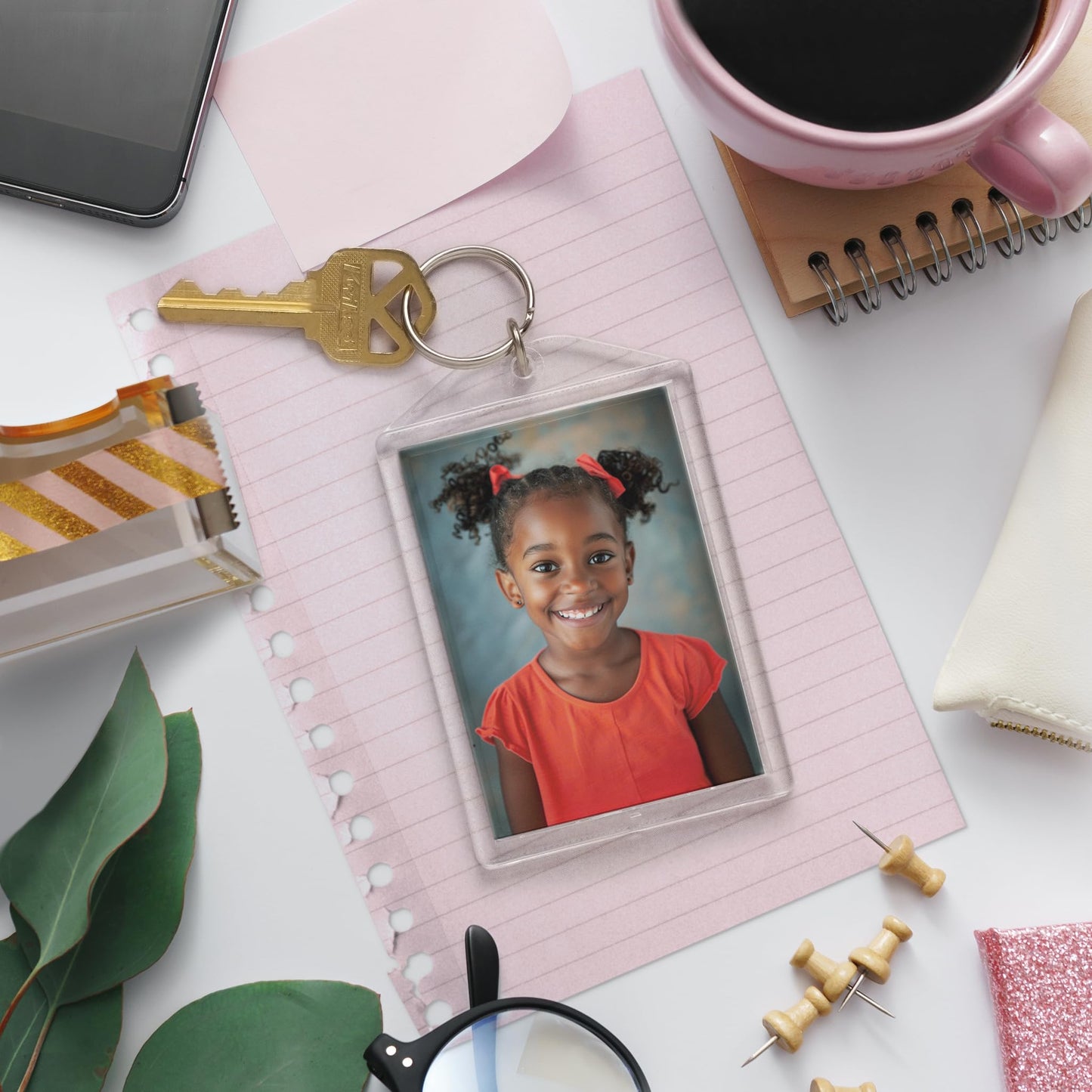 Snapins Clear Acrylic 2" x 2.875" Photo Keychains - Pack of 25