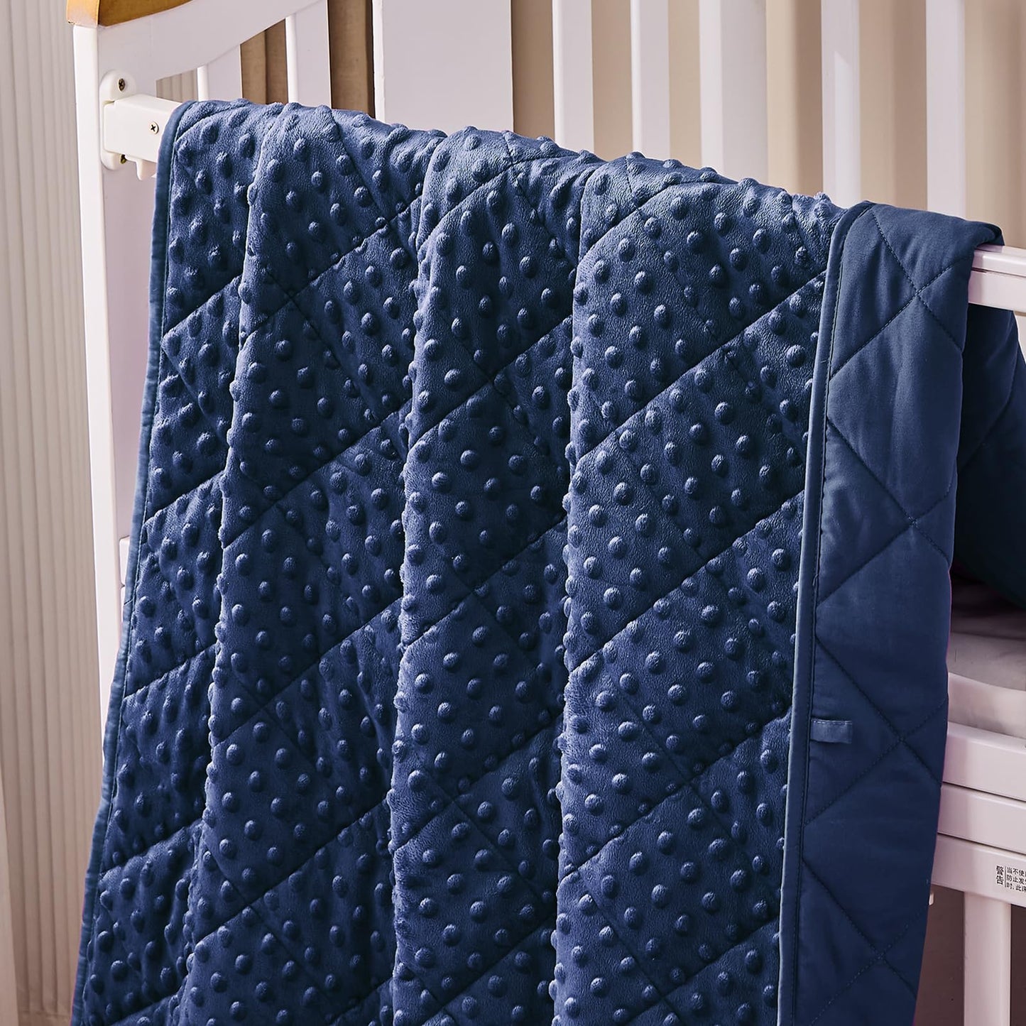 yescool Weighted Blanket Kids 7 lb Blue Cooling Weighted Throw Blanket Minky Plush Heavy Blankets Microfiber Small Blankets Fleece Warm Weighted Comforter, 40 * 60in