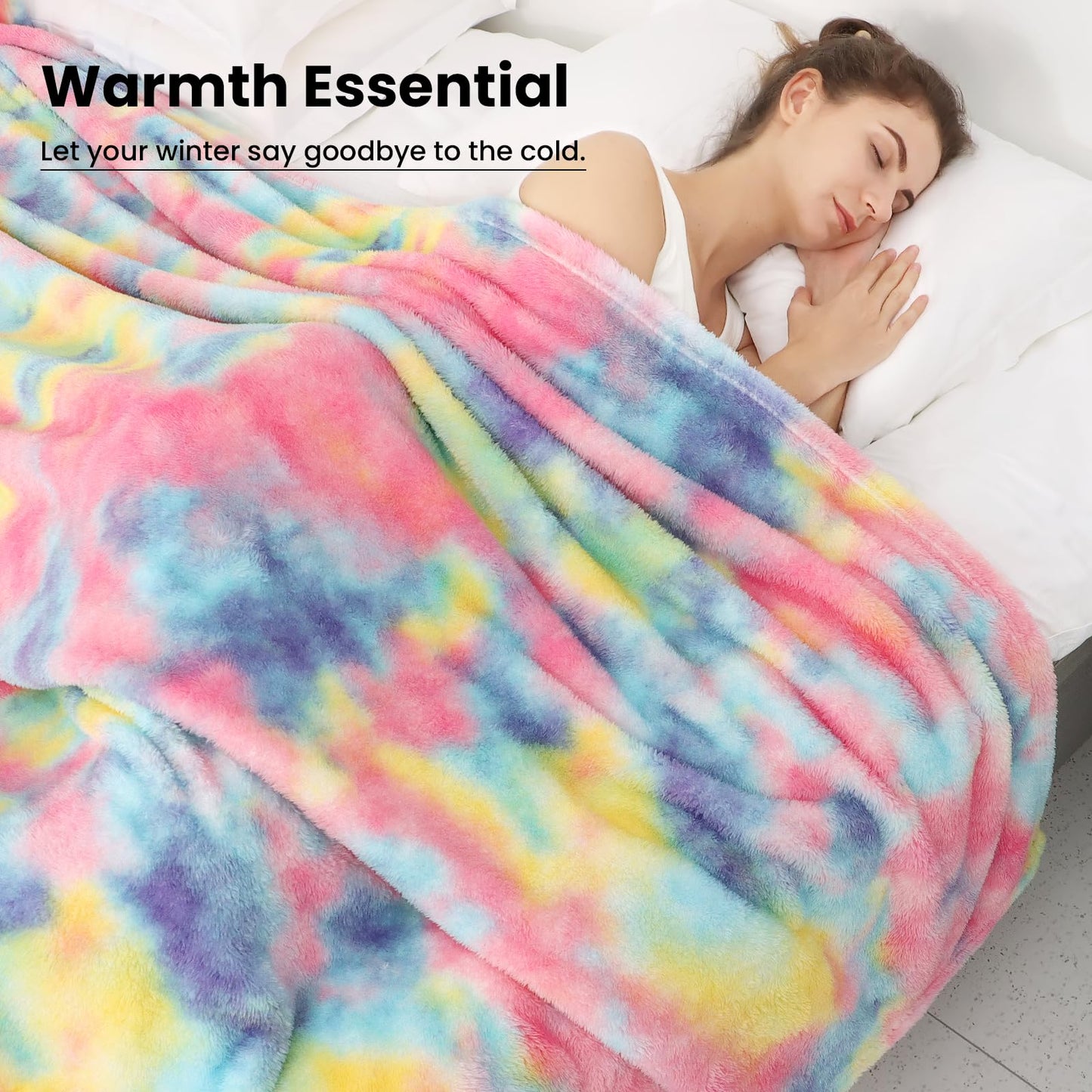 Fleece Throw Blanket Cozy Soft Lightweight Throw Blankets Warm Plush Colorfull fall blankets and throws Couch Sofa Bed Camping Travel Picnic Outdoor Blanket Bedding Kid Baby Boys Girls Adults 40x50 in