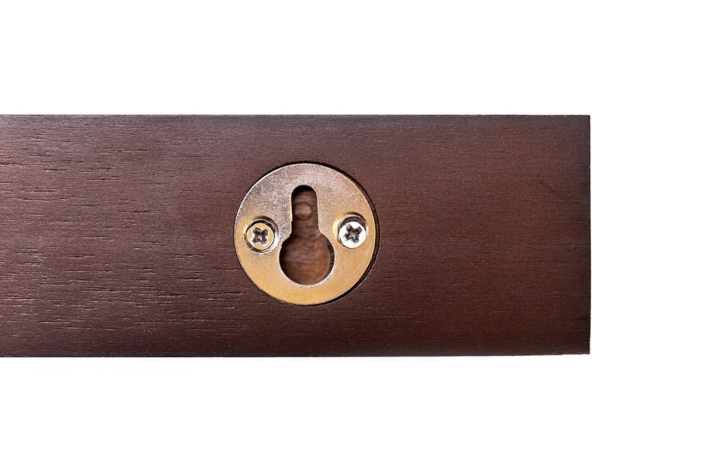 Beechwood Belt Hanger for Closet - Dark Wood Finish Organizer (10.75" x 2.5" x 1.7") - Holder With Mount Hardware for 10 Belts