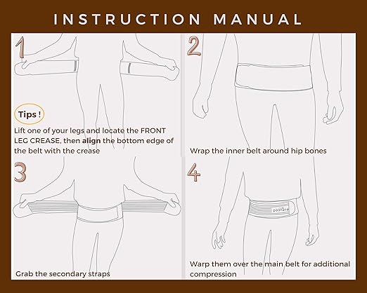 Sacroiliac Hip Belt for Women and Men That Alleviates Sciatic, Pelvic, Lower Back, Leg and Sacral Nerve Pain Caused by Si Joint Dysfunction| Trochanter Brace (Plus, Nude)