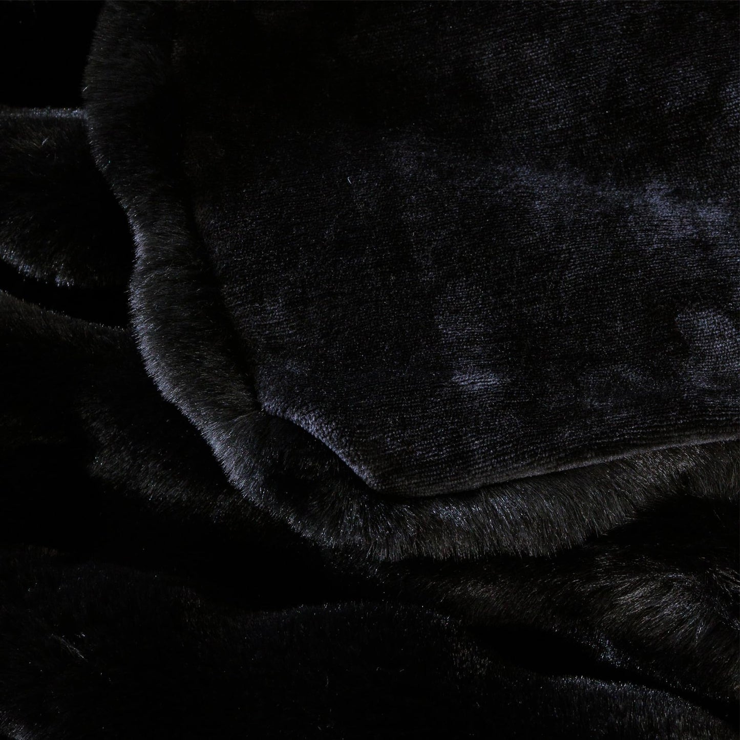 BlanketSolution Black Faux Fur Thick Bed Soft Throw Blanket 60X80 for Couch Living Room Fluffy Bubble Faux Rabbit Fur Blanket Warm Bunny Blanket Home Decor 860 GSM