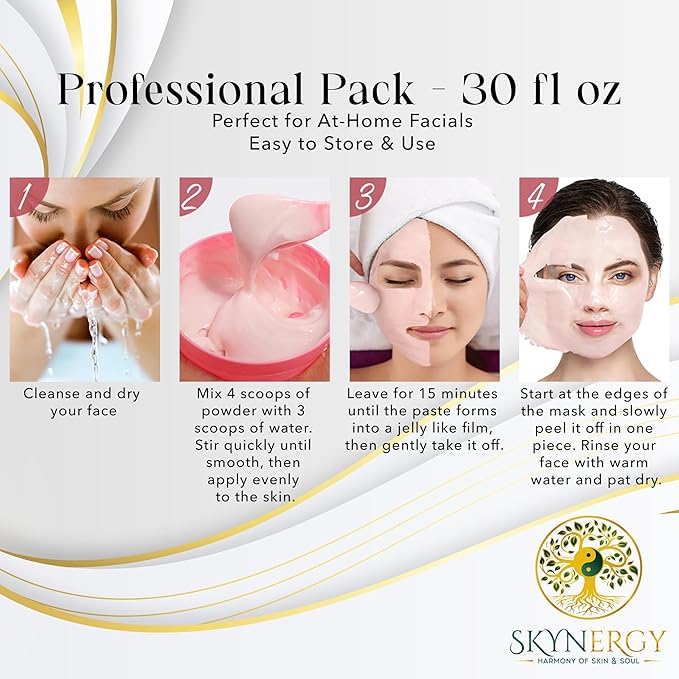Antioxidant Gogi Jelly Mask - Professional Grade HydroGlo Peel Off Face Mask for Skin Hydration, Radiance, Reduced Fine Lines & Pigmentation Vajafacial Jelly Mask |12 Applications (30 fl oz)