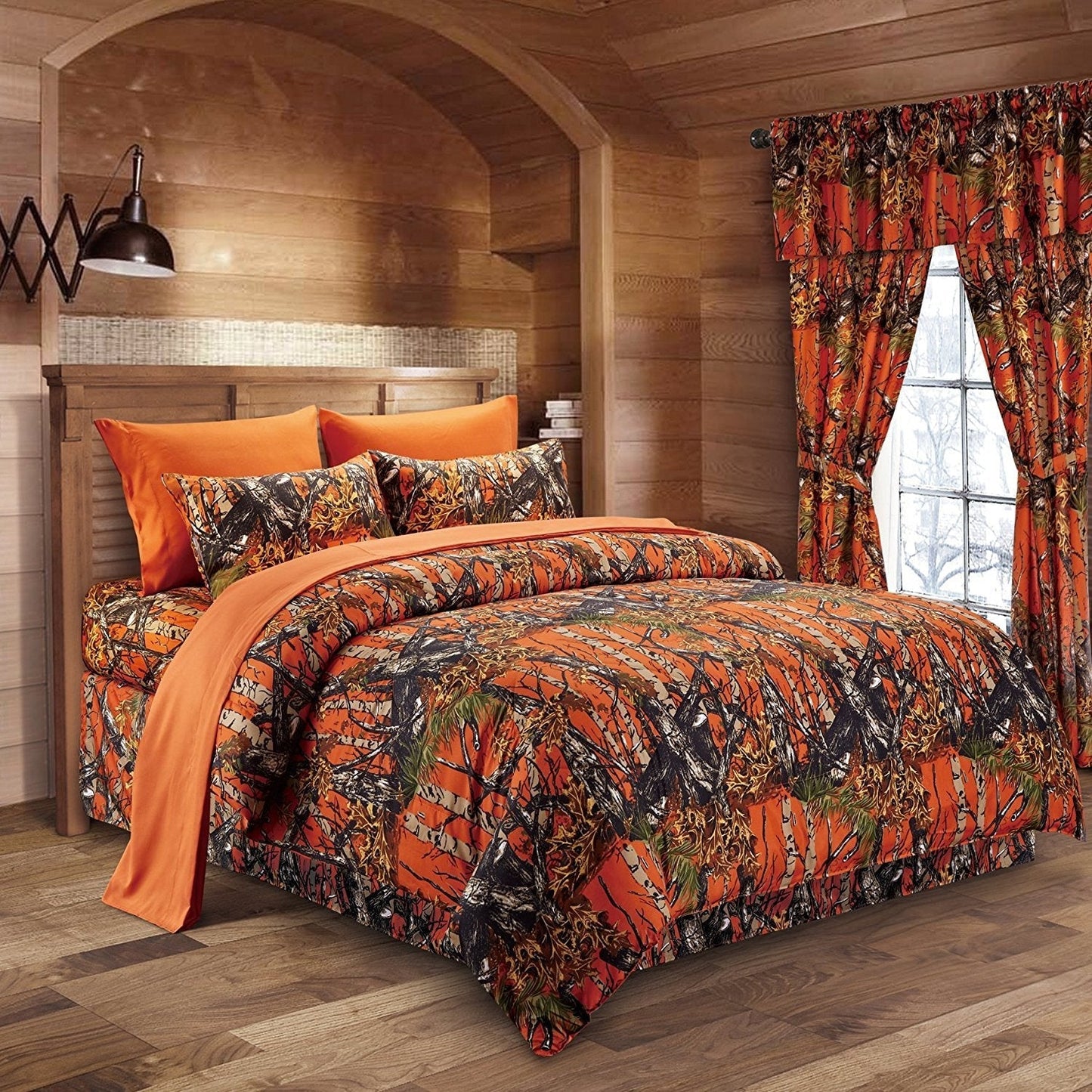 Regal Comfort Orange King 6 Piece Sheet Sets (Fitted Sheet, Bed Sheet and 4 Pillow Cases)
