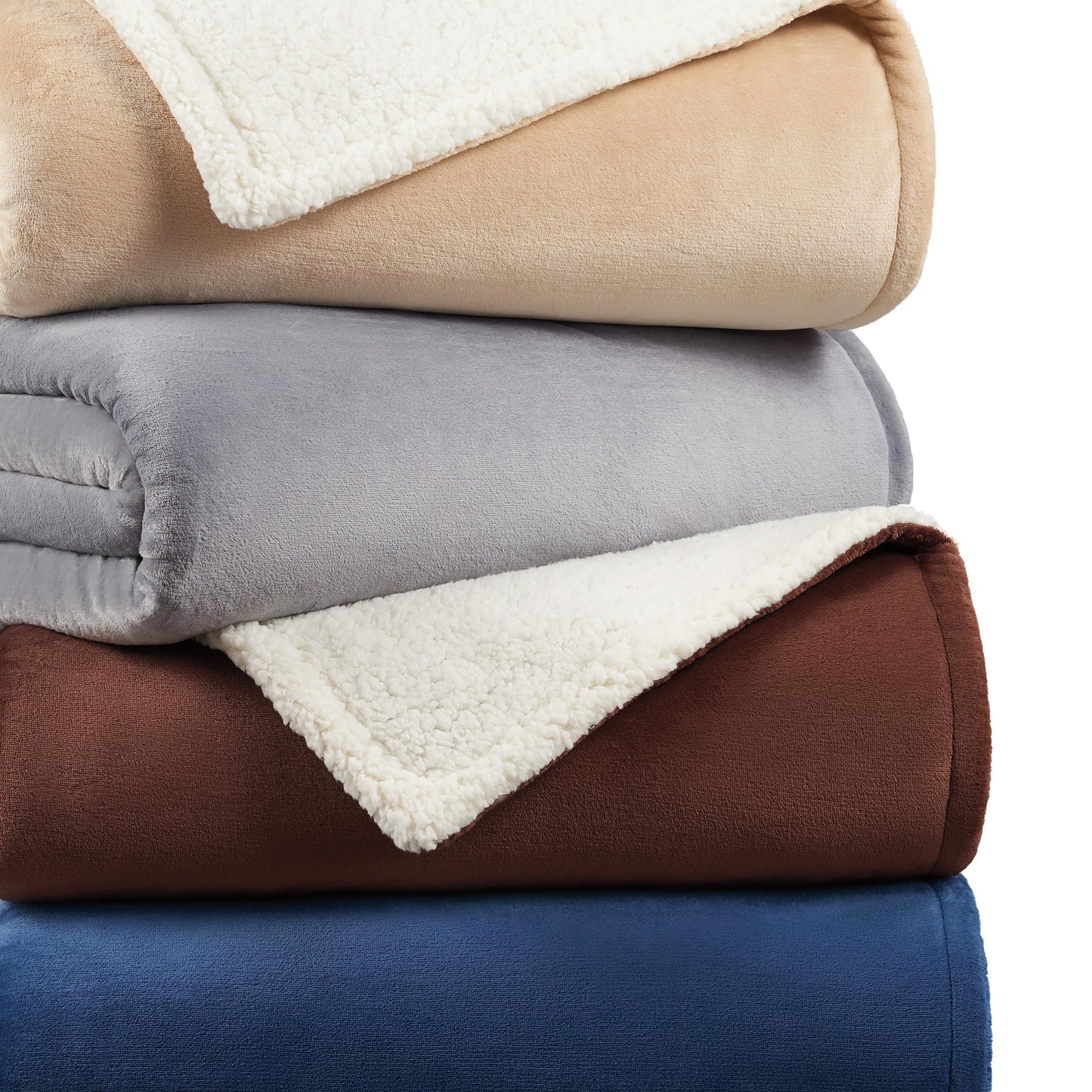 Arkwright Sherpa Fleece Throw Blanket - Plush Fluffy Warm Reversible Soft Sherpa Throw Blanket for Home, Couch, Sofa, Bed, Camping and Travel, 50x60 in, Brown