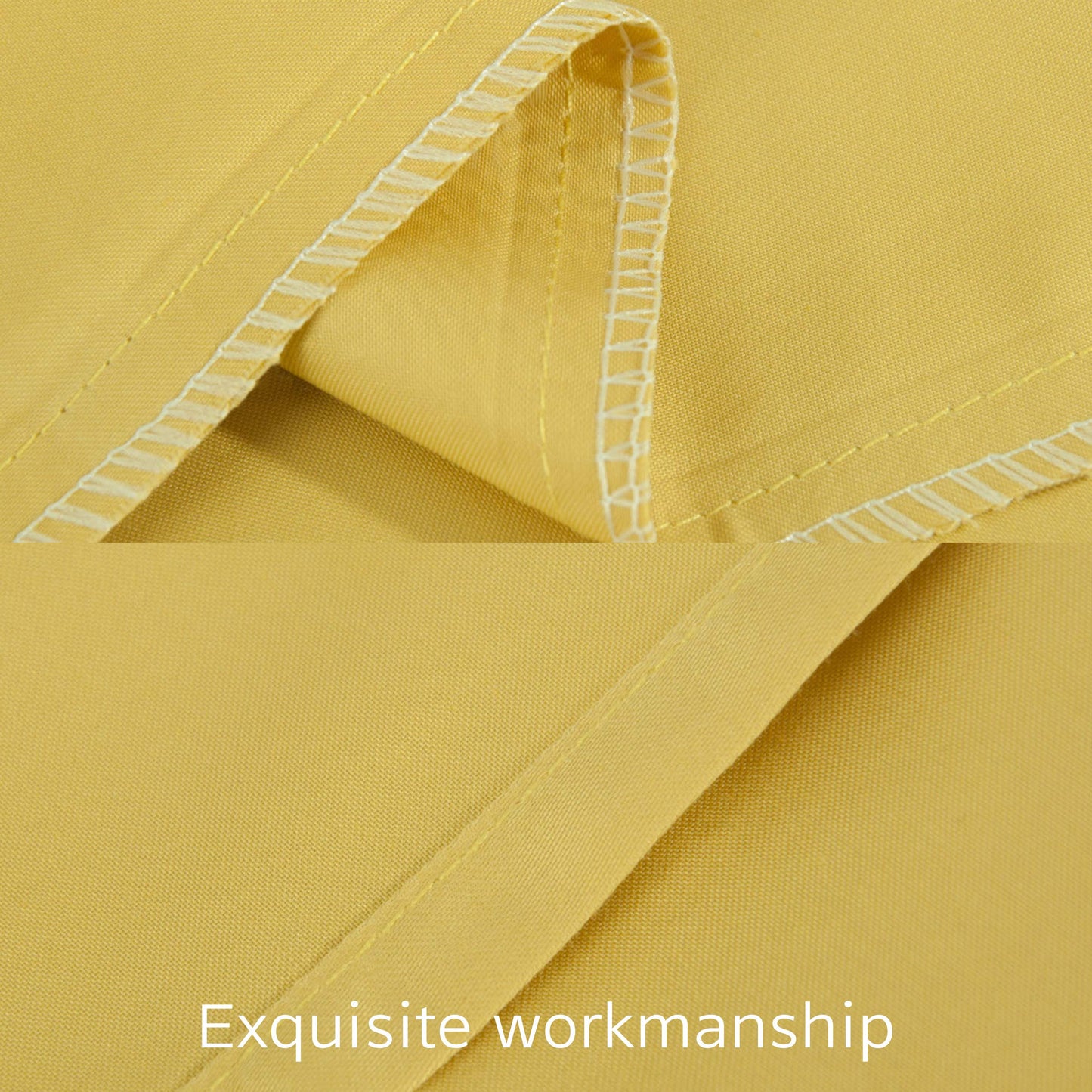 NTBAY Egyptian Cotton Queen Pillowcases - Set of 2, 500 Thread Count Cotton Pillowcases - Soft and Breathable Envelope Closure Pillow Cases - 20x30 Pillow Covers for Bed, Mustard Yellow
