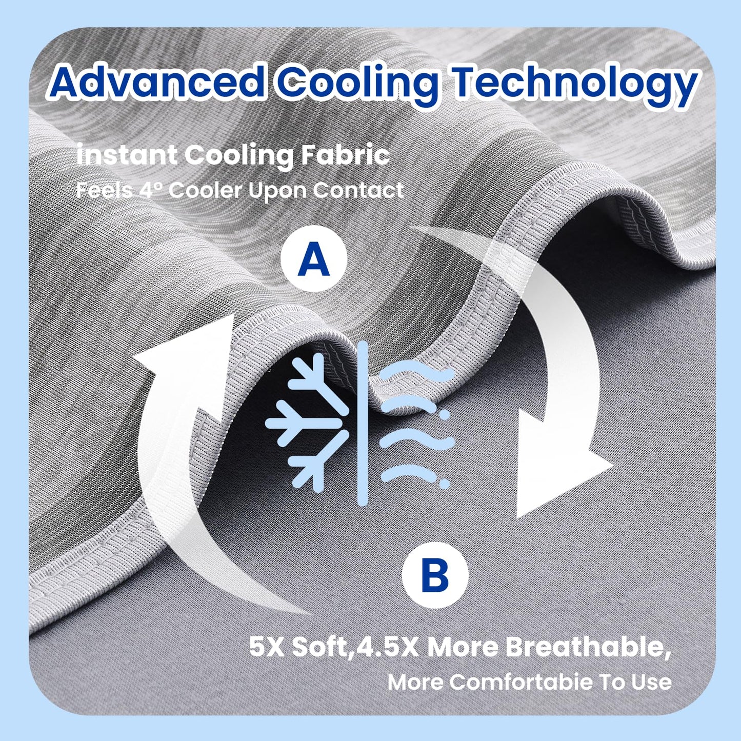 GOHERO Cooling Blanket King, Arc-Chill Q-Max >0.5 Cool Fiber, Summer Cooling Throw Blanket for Hot Sleepers, Keeps Body Cool for Night Sweats, Soft Lightweight Sofa Couch Blankets for Kid Adults