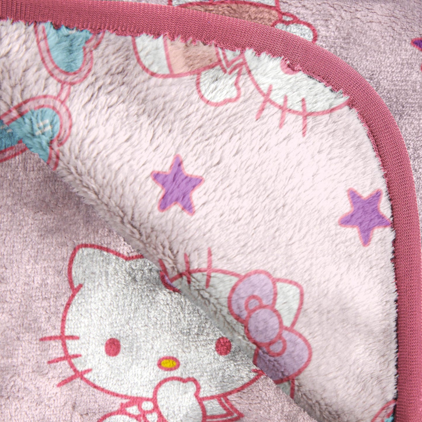Jay Franco Hello Kitty Heart Sunglasses Plush Blanket - Measures 60 x 90 Inches, Kids Bedding - Super Soft Fleece Bedding