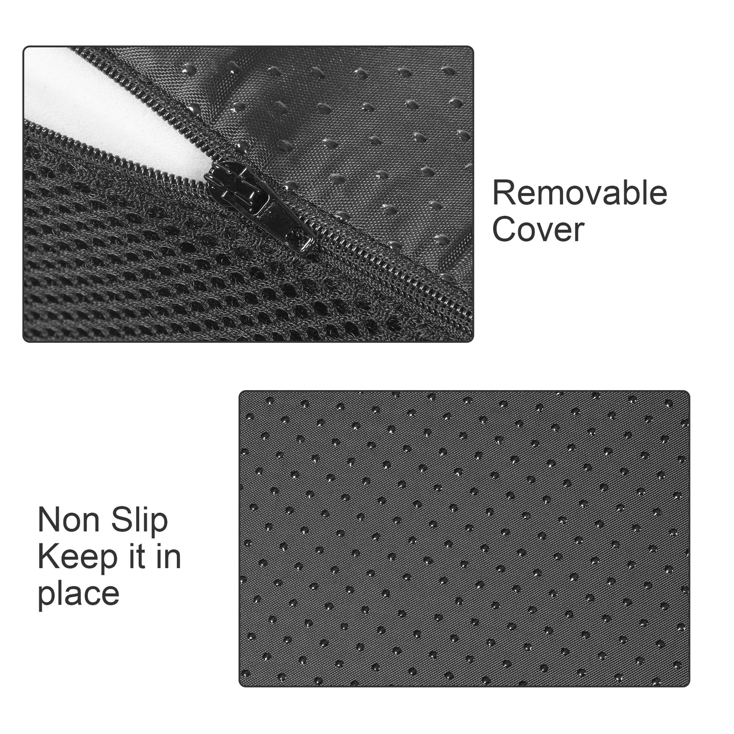 HOMBYS Recliner Chair Cushions for Elderly,Lumbar Support Pillow for Recliner with Seat Cushion & Adustable Headrest, High Desnity Foam Recliner Pillow (Black)