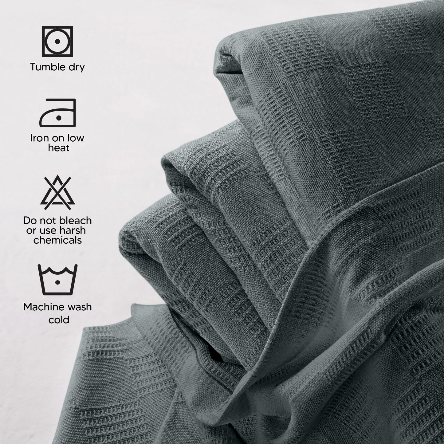 Utopia Bedding Smoke Gray 100% Cotton Blanket [King Size - 90x108 Inch] 350GSM Lightweight, Soft and Breathable Thermal Blanket for All Seasons