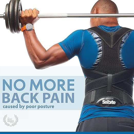 Back Brace Posture Corrector for Men and Women - Adjustable Posture Back Brace for Upper and Lower Back Pain Relief - Muscle Memory Support Straightener (Large)
