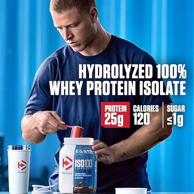 Dymatize x Fruity Pebbles ISO100 Whey Protein Powder Isolate, 25g of Protein, 45 Servings, 5.5g BCAAs, 120 Cal., Gluten Free, 1g Fat, 1g Sugar, 2g Carb
