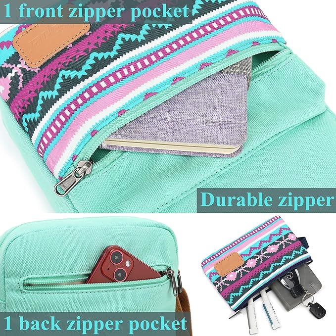 Leaper Girls Crossbody Purses for Kids 2 PCS Cross Body Bag Women Messenger Bag Girls Canvas Bag Cross Body Purse Set