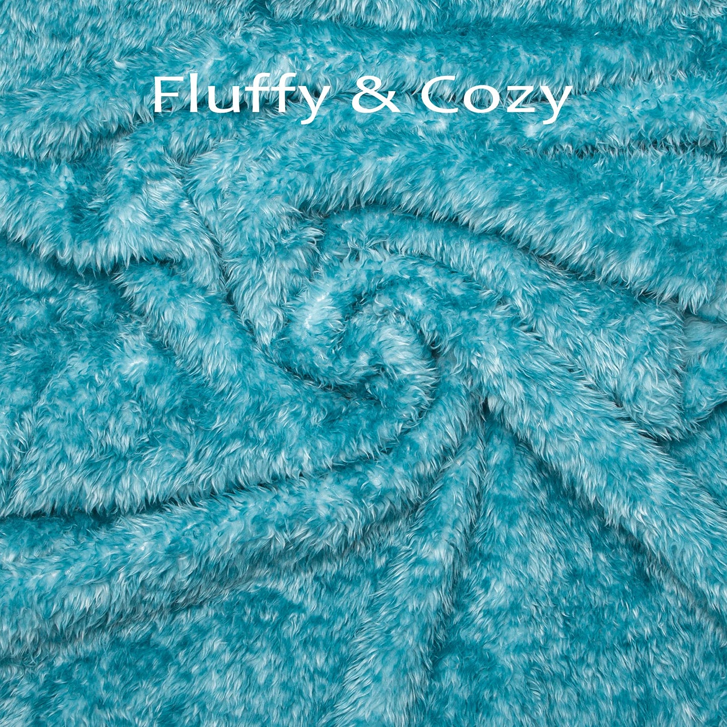 MACEVIA Fluffy Fleece Dog Blankets,Warm Soft Fuzzy Pets Blanket for Puppy,Small,Medium,Large Dogs and Cats,Plush Pet Throws for Bed,Couch,Sofa,Travel(24x29 Inch, Sea Blue)