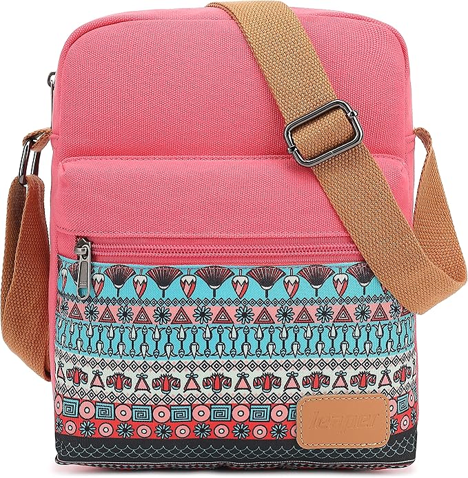 Leaper Girls Crossbody Purses for Kids 2 PCS Cross Body Bag Women Messenger Bag Girls Canvas Bag Cross Body Purse Set
